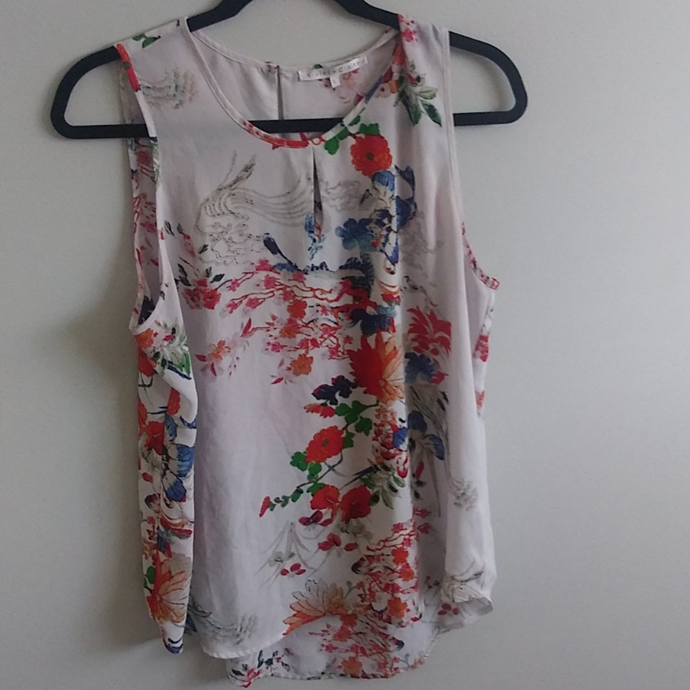 White floral top